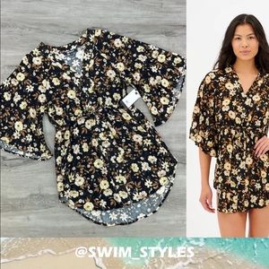 ☀️RIP CURL☀️ SUNSET HAZE LONG KIMONO COVER UP
